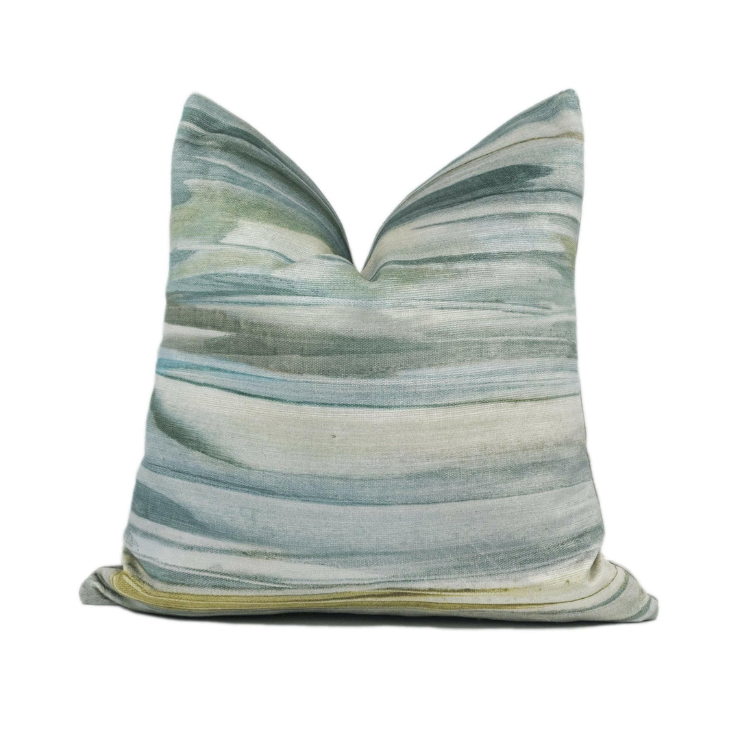 Voyage - Galatea -  Granite - Alluring Abstract Dreamscape Velvet Designer Cushion Cover - Luxury Throw Pillow Handmade Home Decor.