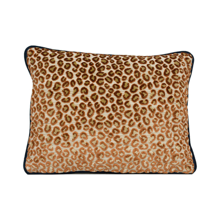 Colefax and Fowler - Wilde - Russet - Glamourous Animal Print Velvet Designer Cushion Cover - Handmade Throw Pillow Luxury Home Décor.