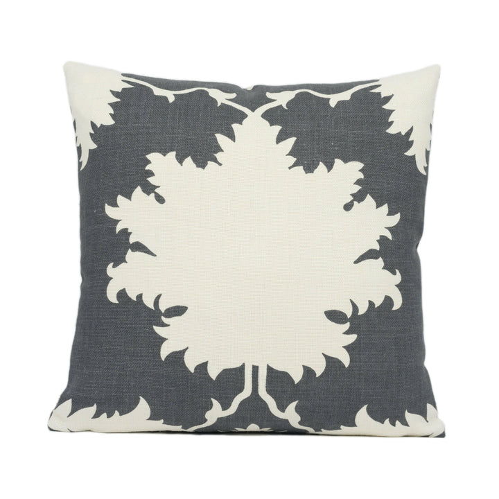 Mary McDonald for Schumacher - Garden Of Persia - Charcoal - Graphic Persian Inspired Designer Cushion Cover - Handmade Throw Pillow.