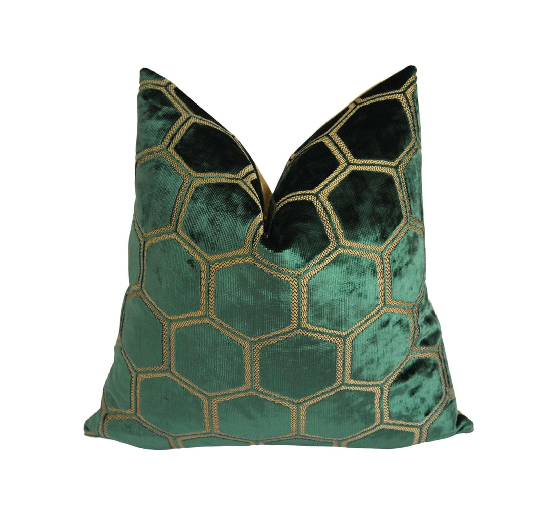 Designers Guild - Manipur - Azure - Luxury Velvet Cushion Cover Throw Pillow Designer Home Decor.