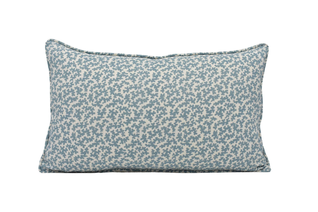 Colefax and Fowler - Seaweed - Aqua - Intricate Coral Reef Truffle Designer Cushion Cover - Fresh Luxury Throw Pillow - Handmade Home Decor.