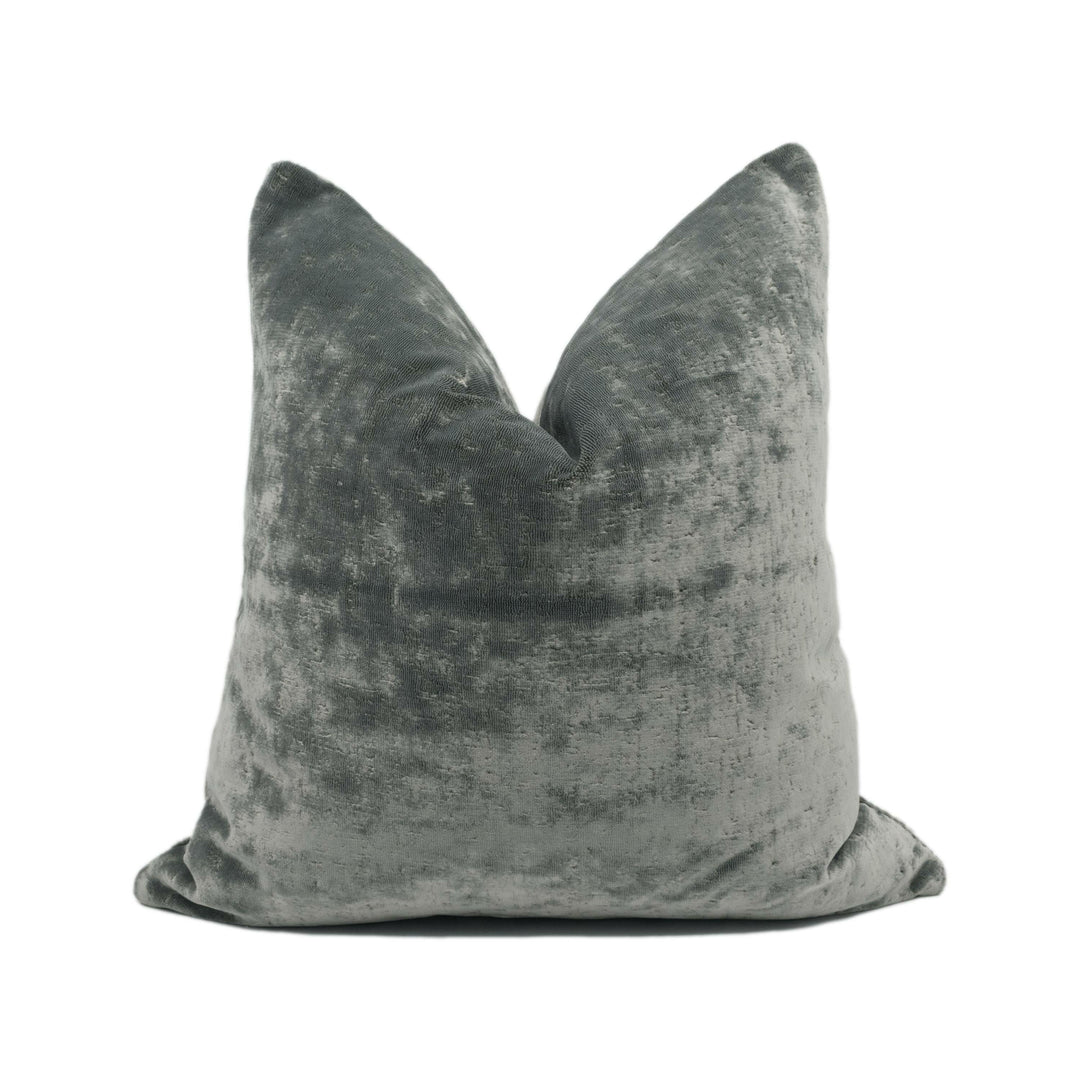 Zoffany - Curzon - Blue - Opulent Plush Velvet Cushion Cover - Handmade Throw Pillow - Designer Home Décor.