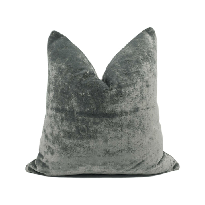 Zoffany - Curzon - Blue - Opulent Plush Velvet Cushion Cover - Handmade Throw Pillow - Designer Home Décor.