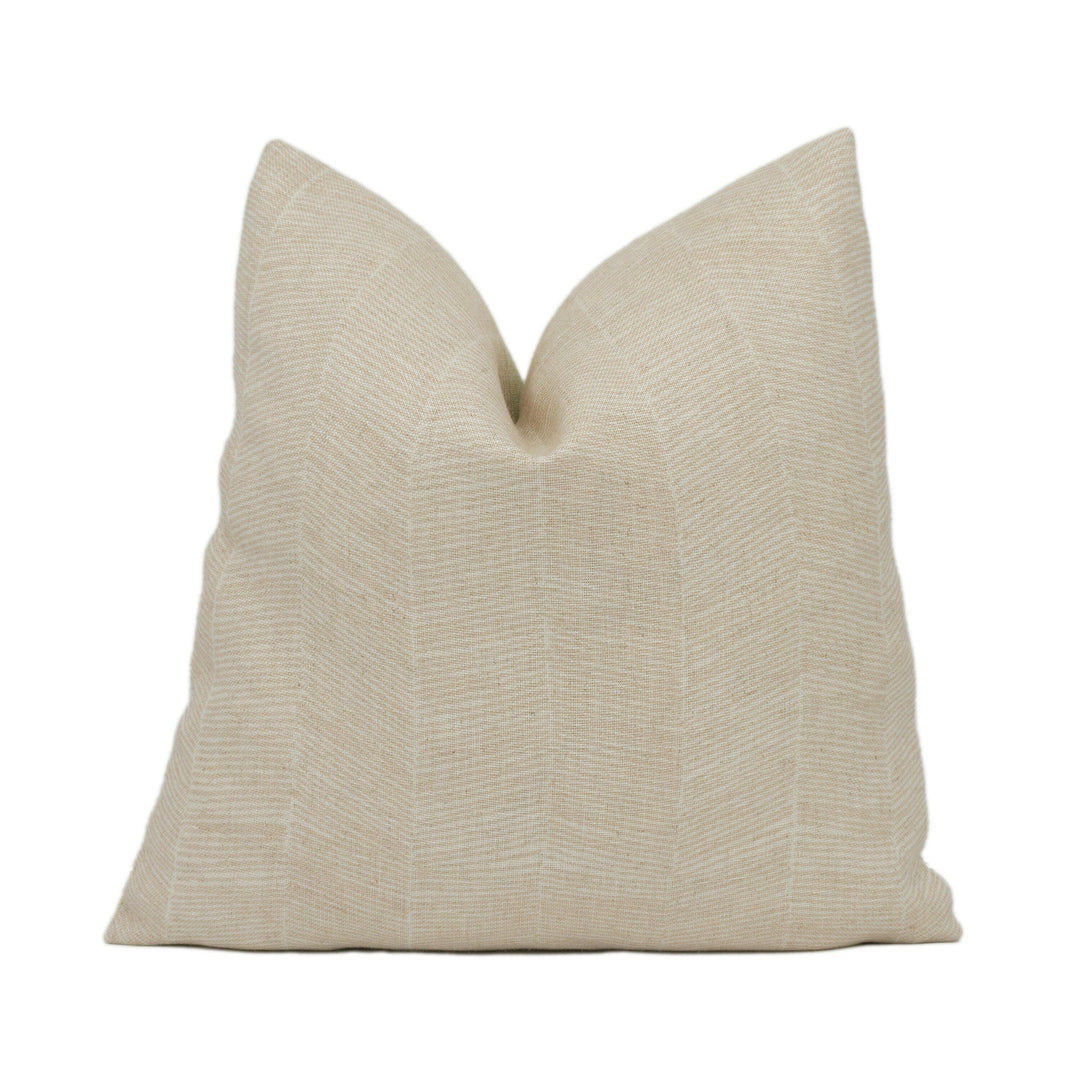 Andrew Martin - Fasano - Blush - Rustic Elegant Herringbone Cushion Cover Handmade Throw Pillow Designer Home Décor.
