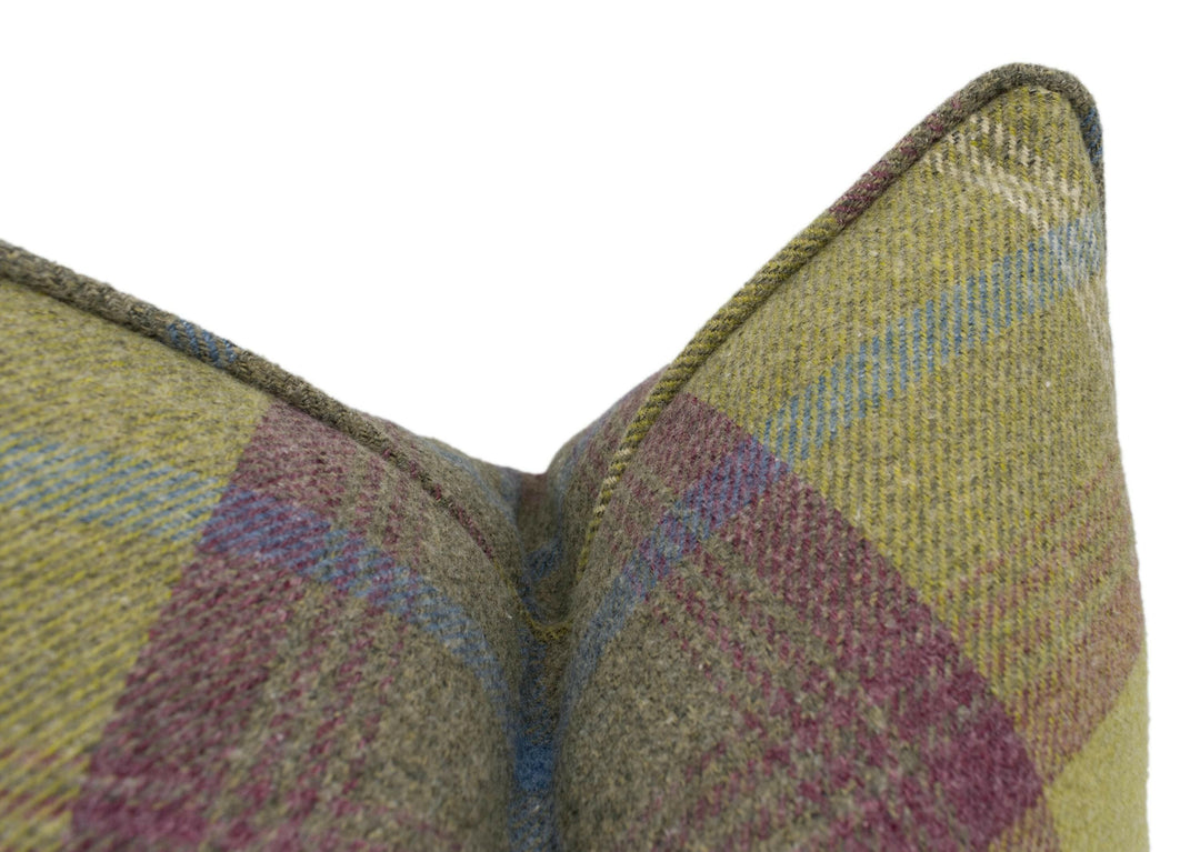 Porter & Stone - Balmoral - Pistachio - Cushion Cover Pillow Throw Stunning Self Piped.