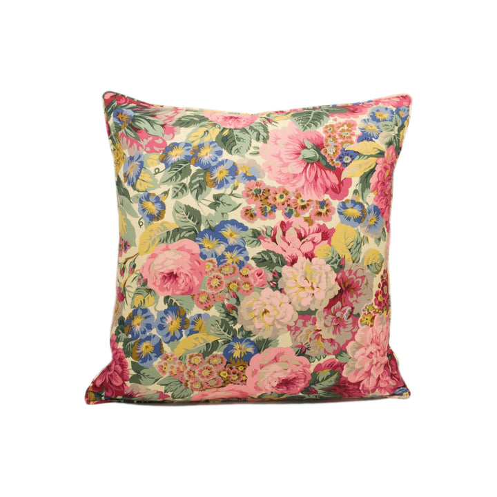 Sanderson - Rose & Peony - Red (Linen) - Beloved Classic Floral Designer Cushion Cover - Luxury Throw Pillow - Handmade.