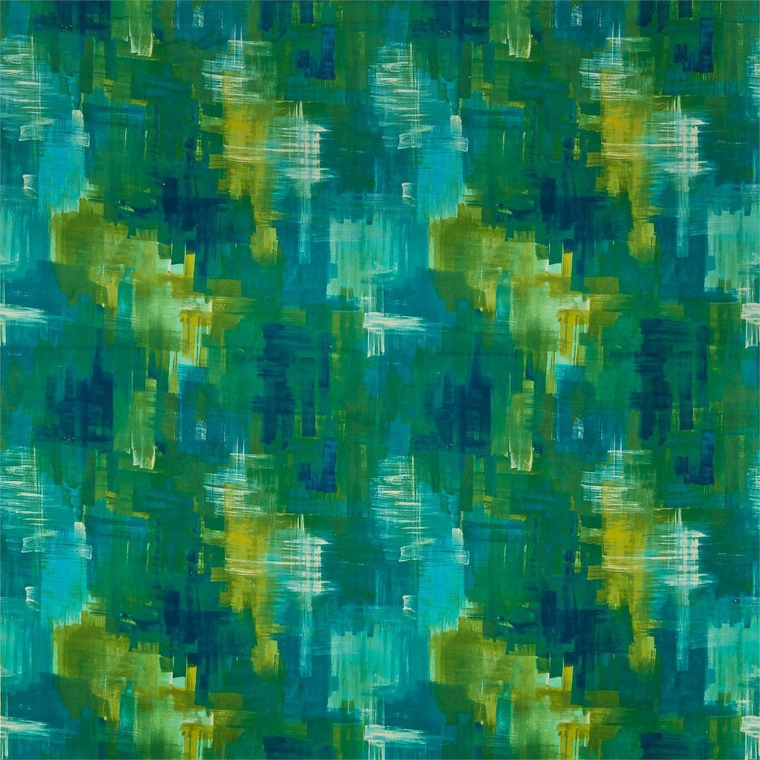 Harlequin - Amoura Velvet - Emerald / Lime - Stunning Brushstroke Velvet Cushion Cover Throw Pillow Designer Home Decor.