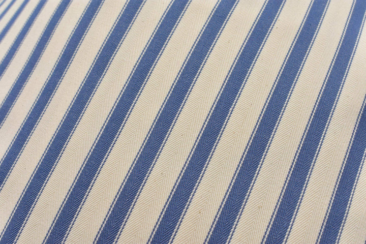 Ian Mankin – Ticking Stripe 2 – Airforce – Designer Cotton Ticking Cushion Cover