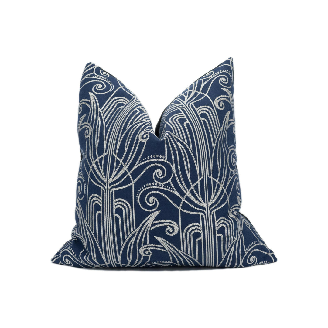 Iliv - Arcadia - Blueprint - Stunning Art Deco Inspired Cushion Cover - Handmade Throw Pillow - Designer Home Décor.
