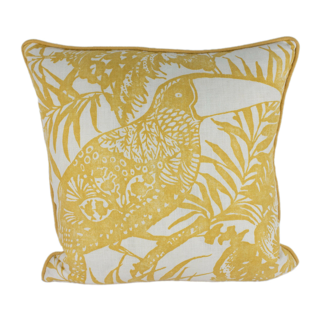 Harlequin - Toco - Ochre - Joyful Batik Style Cushion Cover Throw Pillow Handmade Designer Home Decor.