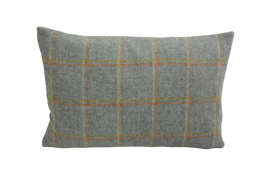 Abraham Moon - Glen Lyon - Sage - 100% Wool Cushion Cover - Designer Plaid Pillow Cover - Handmade Custom Abraham Moon Pillow.