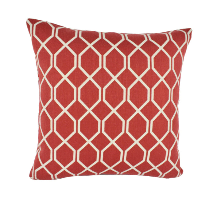 Sanderson - Botanic Trellis - Bengal Red - Cushion Cover Throw Pillow Designer Home Decor.