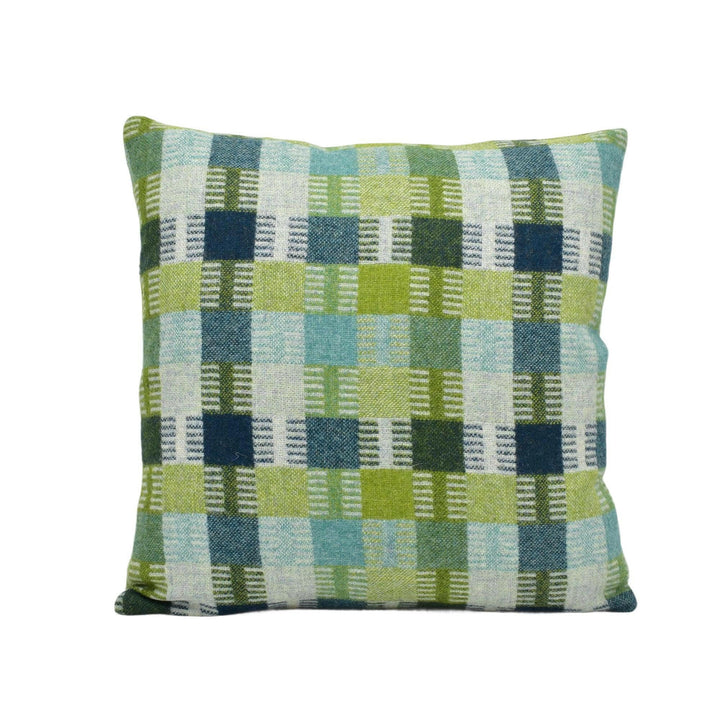 Abraham Moon - Salk - Green -  100% Wool Timeless Elegant - Humane Sustainable Eco Friendly - Designer Cushion Cover - Luxury Throw Pillow.