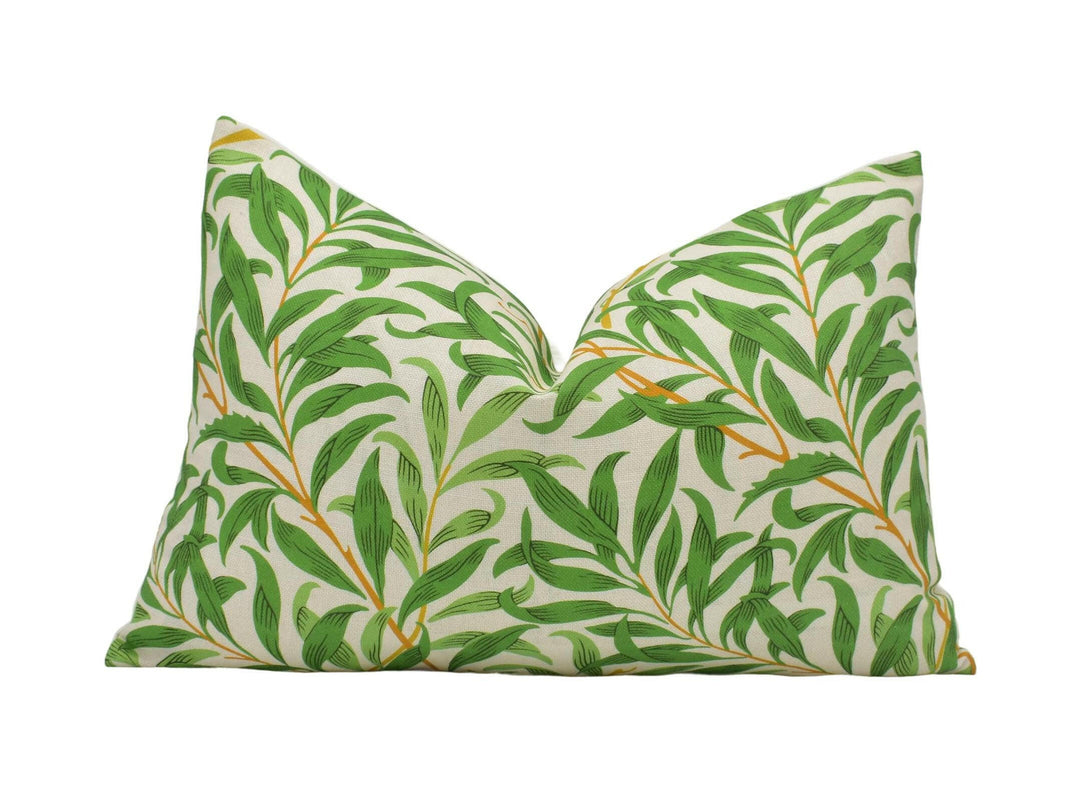 William Morris - Willow Boughs - Leaf Green - Cornubia - Classic English Morris Cushion Cover Fresh Green Leaves Pillow Cover Modern Morris.