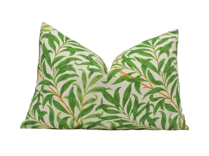 William Morris - Willow Boughs - Leaf Green - Cornubia - Classic English Morris Cushion Cover Fresh Green Leaves Pillow Cover Modern Morris.