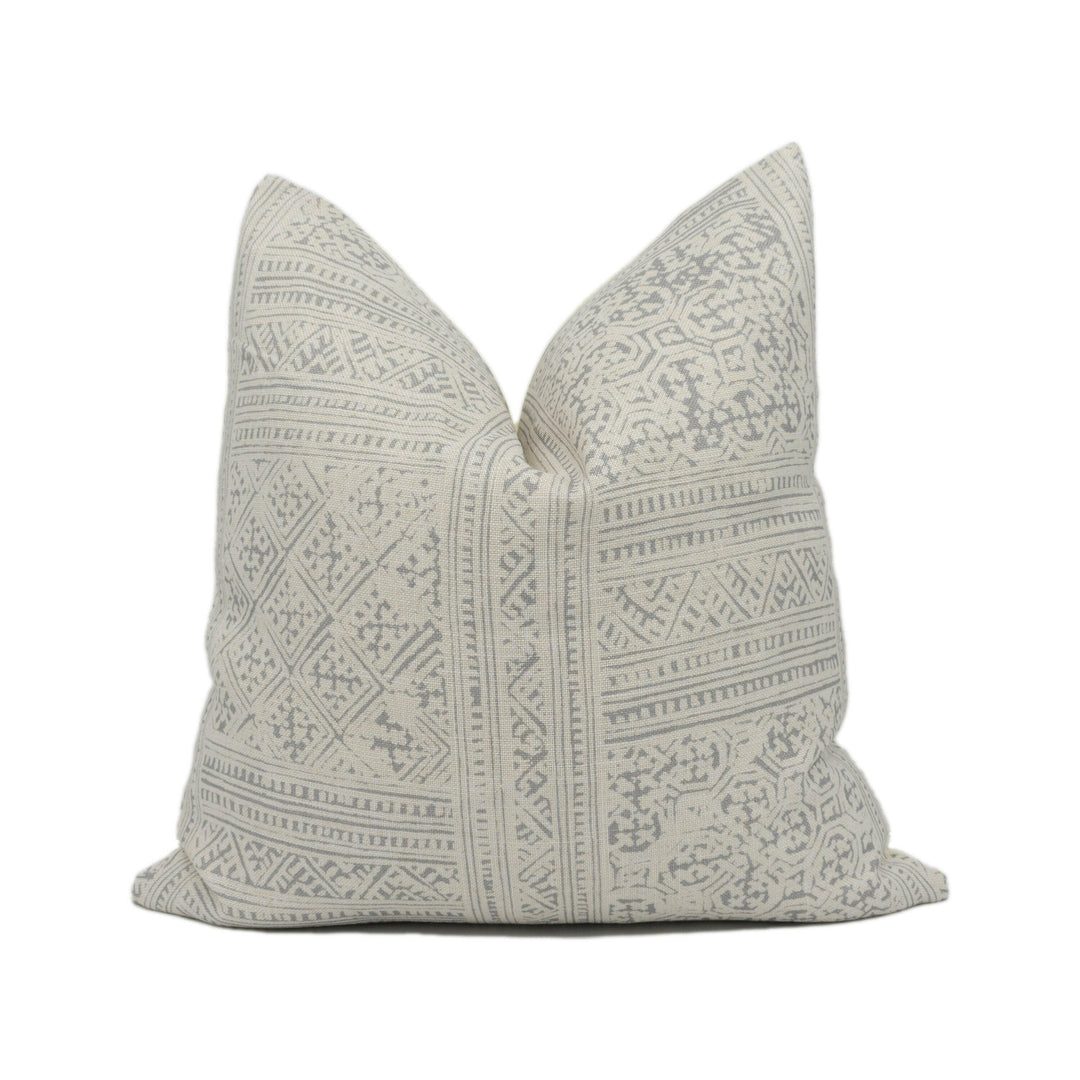 Andrew Martin - Ostuni - Storm - Italian Inspired Geometric Cushion Cover - Handmade Throw Pillow - Designer Home Décor.