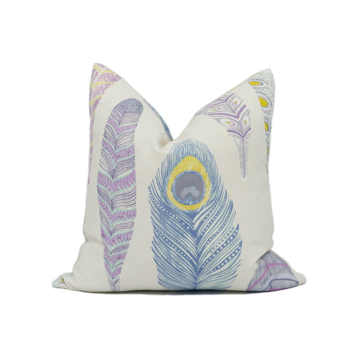 Voyage Decoration - Samui Print - Heather - Quirky Illustrative Feather Cushion Cover - Handmade Throw Pillow Designer Home Décor.