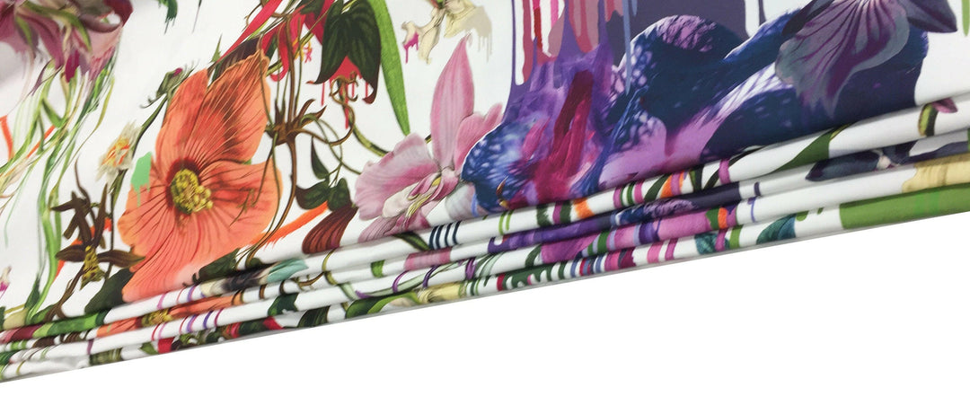 Designers Guild / Christian Lacroix - Orchids Fantasia - Perce Neige - Professionally Made Roman Blind Made to Measure.