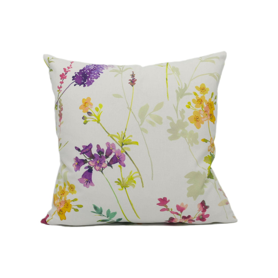 Prestigious Textiles - Tuileries - Blossom - Wildflower Floral Cushion Cover - Handmade Throw Pillow - Designer Home Décor.
