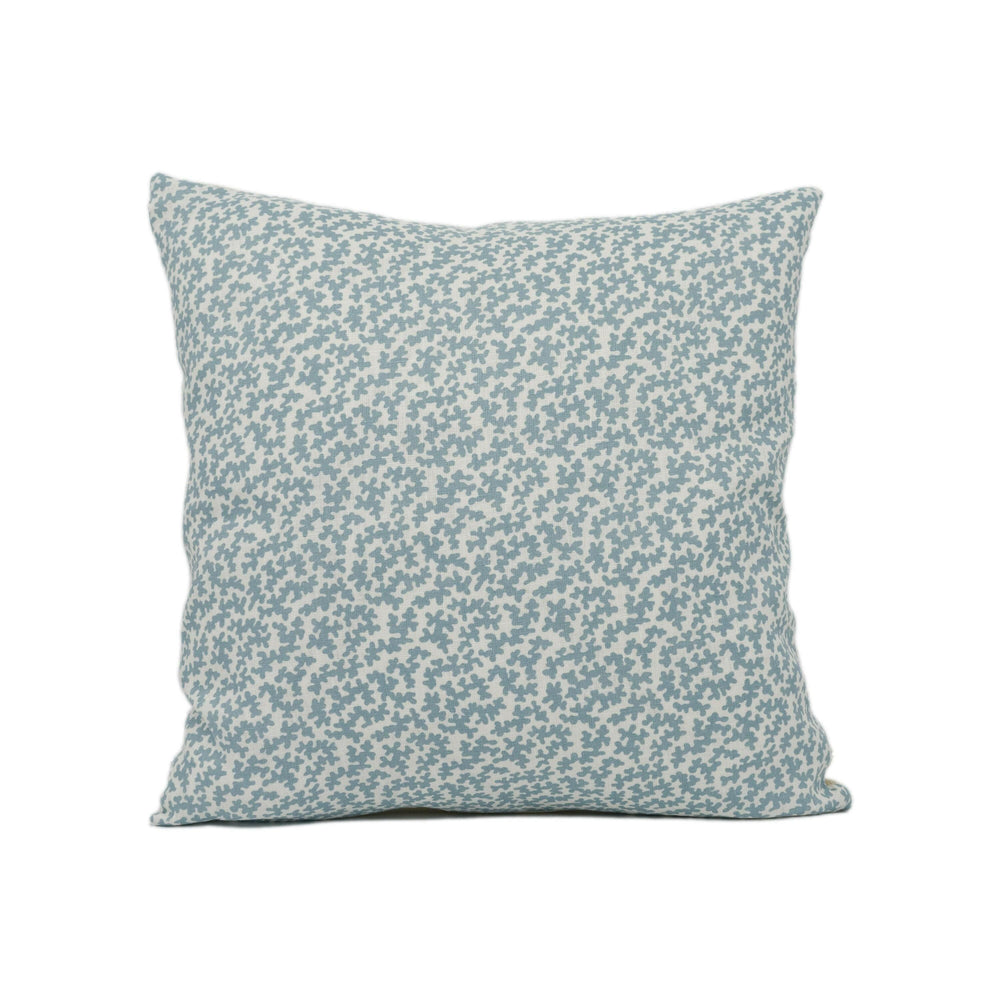 Colefax and Fowler - Seaweed - Aqua - Intricate Coral Reef Truffle Designer Cushion Cover - Fresh Luxury Throw Pillow - Handmade Home Decor.