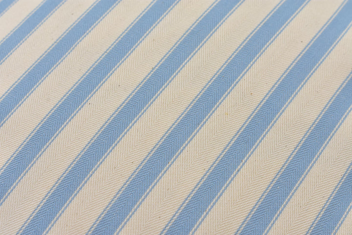 Ian Mankin – Ticking Stripe 2 – Sky – Designer Cotton Ticking Cushion Cover