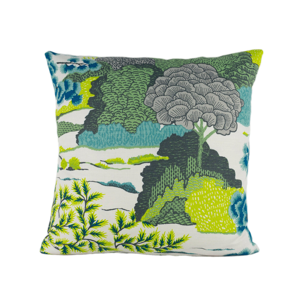 Thibaut - Daintree - Bluemoon - Exotic Australian Japanese Coastal Inspired Designer Cushion Cover - Luxury Throw Pillow - Handmade Home Dec.