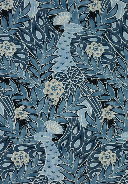 Thibaut - Desmond - Navy - Cushion Cover Throw Pillow Designer Home Decor.