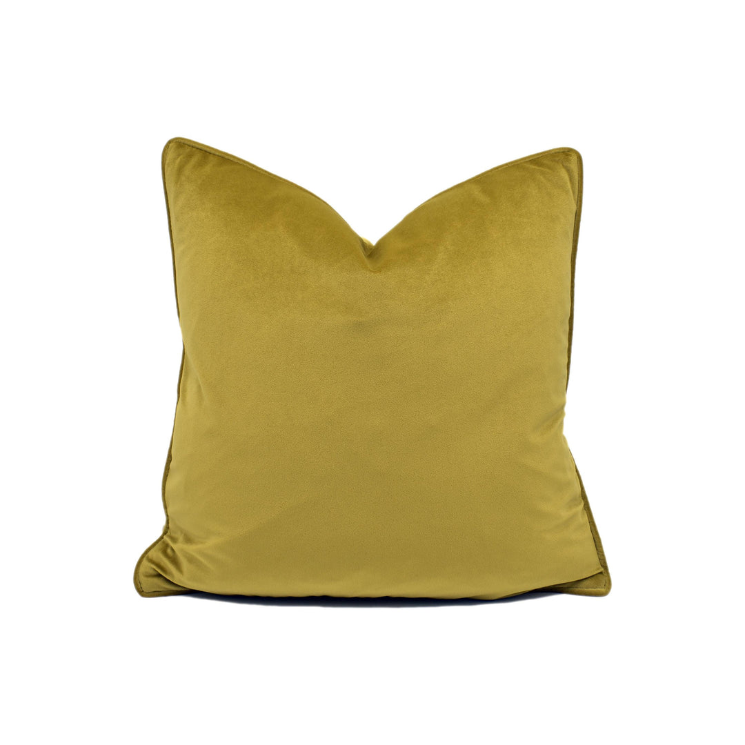 Clarke &amp; Clarke - Alvar - Olive - Incredibly Soft Versatile Matte Finish Designer Velvet Cushion Cover - Luxury Throw Pillow Handmade