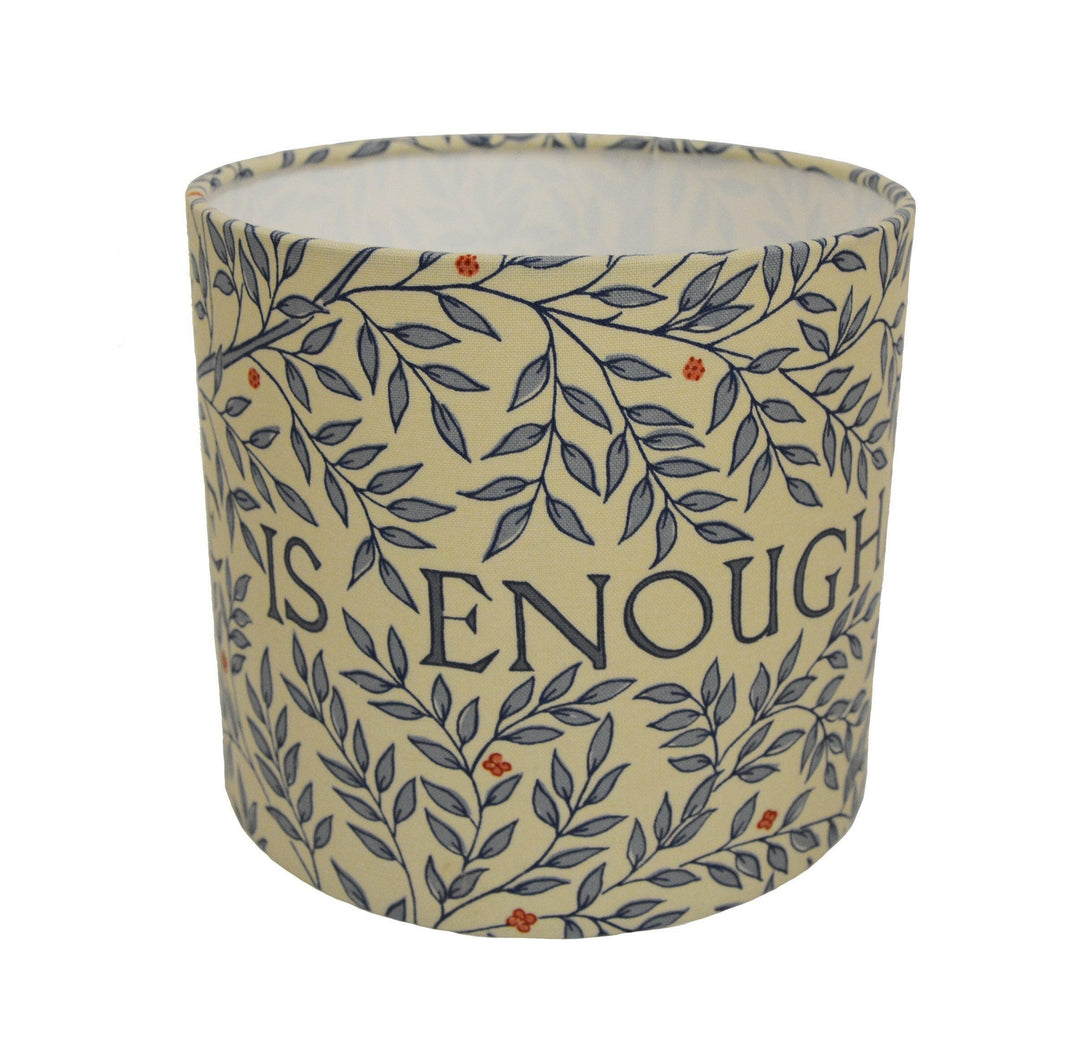 William Morris - Love is Enough - China Blue/Vellum - Lampshade Stunning Handmade.