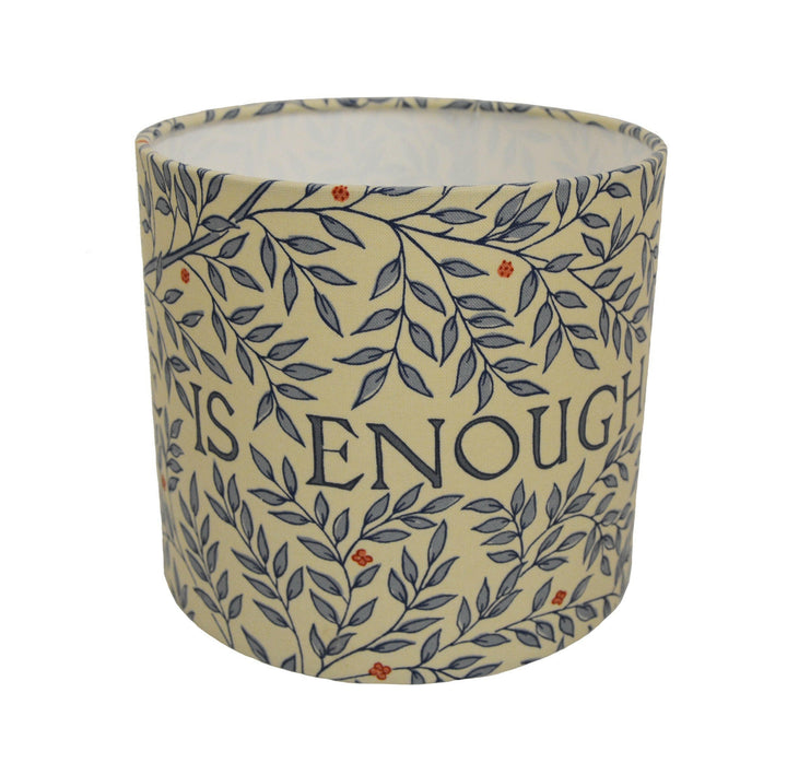William Morris - Love is Enough - China Blue/Vellum - Lampshade Stunning Handmade.