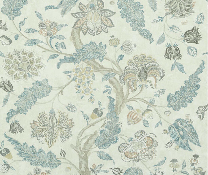 Zoffany - Indienne Print - Natural / Aubusson - Luxurious Floral Zoffany Archive Cushion Cover - Handmade Throw Pillow Designer Home Decor.