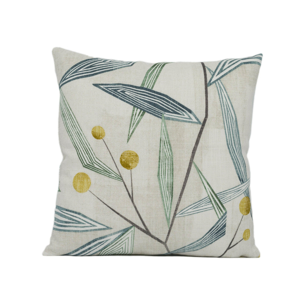Harlequin - Entity - Emerald / Ochre - Stunning Geometric Angular Floral Cushion Cover Throw Pillow Designer Home Décor.