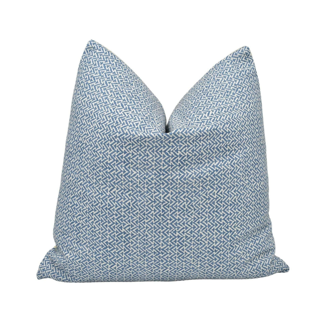 GP & J Baker - Tilly - Indigo - Stylish Versatile Geometric Designer Cushion Cover - Luxury Throw Pillow - Handmade Home Decor - Scatter.