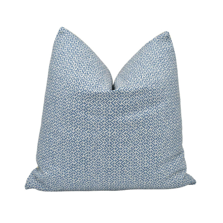 GP & J Baker - Tilly - Indigo - Stylish Versatile Geometric Designer Cushion Cover - Luxury Throw Pillow - Handmade Home Decor - Scatter.