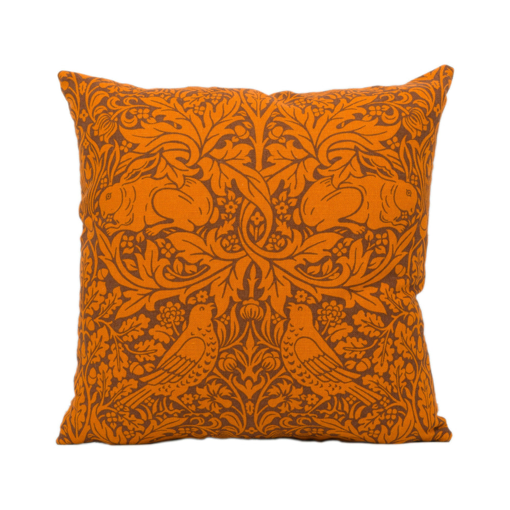 William Morris - Ben Pentreath - Brer Rabbit - Burnt Orange - Handmade Cushion Cover Stunning Throw Pillow Designer Home Décor.