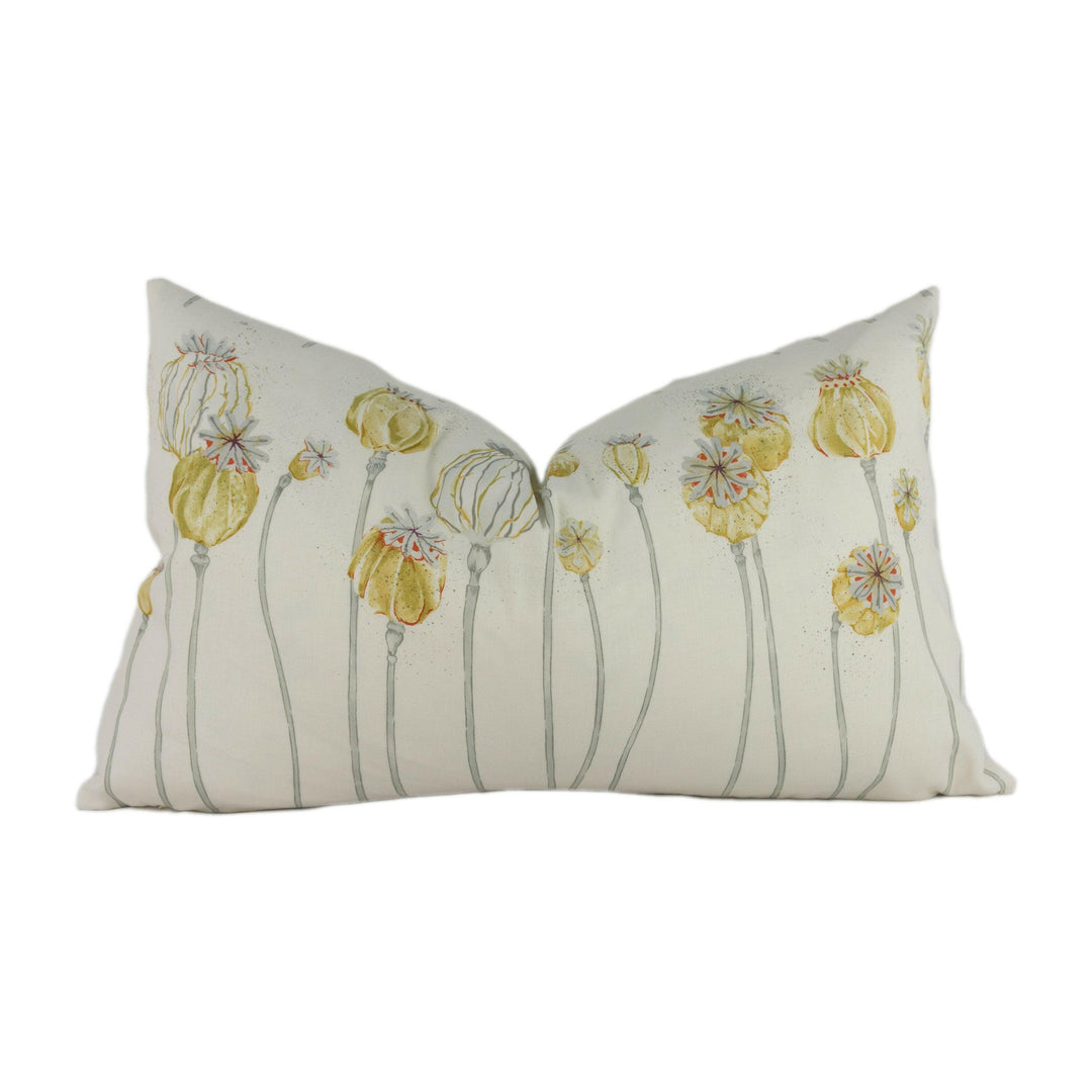 Sanderson - Poppy Pods - Sienna / Dove - Stunning Designer Cushion Cover Home Décor Throw Pillow.