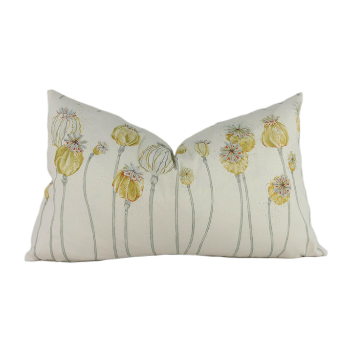 Sanderson - Poppy Pods - Sienna / Dove - Stunning Designer Cushion Cover Home Décor Throw Pillow.