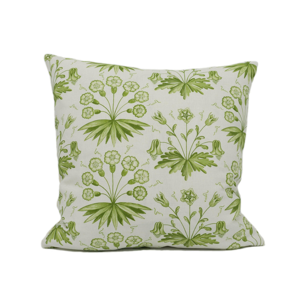 William Morris - Primrose & Columbine - Thyme / Ecru - Pretty Cottage Floral Cushion Cover - Handmade Throw Pillow - Designer Home Décor.