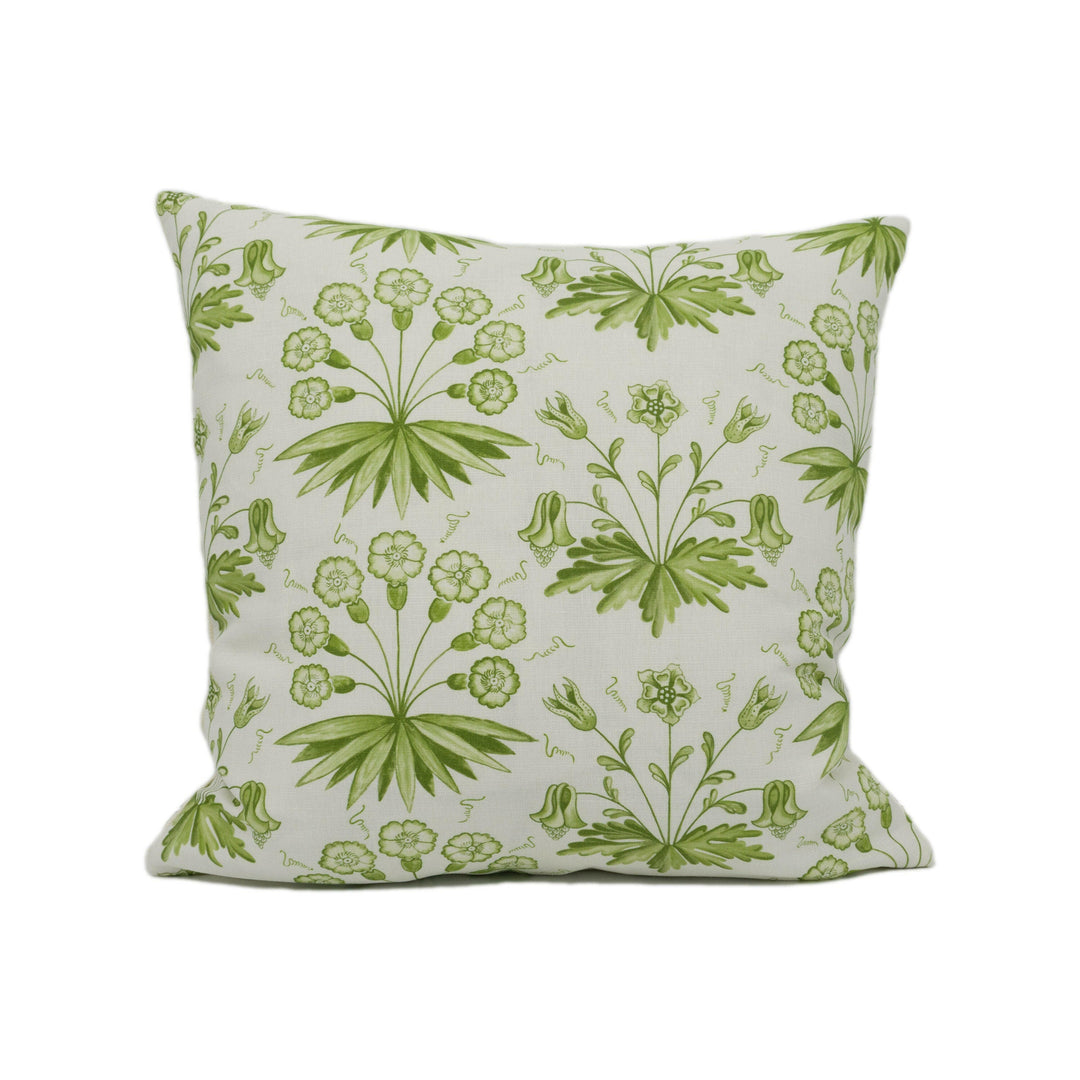 William Morris - Primrose &amp; Columbine - Thyme / Ecru - Pretty Cottage Floral Cushion Cover - Handmade Throw Pillow - Designer Home Décor.