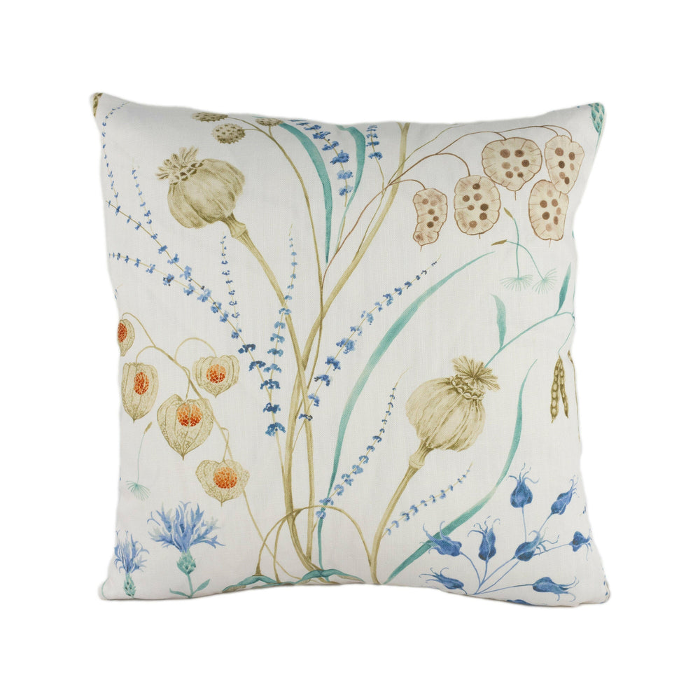 Sanderson - Summer Harvest - Cornflower / Wheat - Stunning Designer Cushion Cover Home Décor Throw Pillow.
