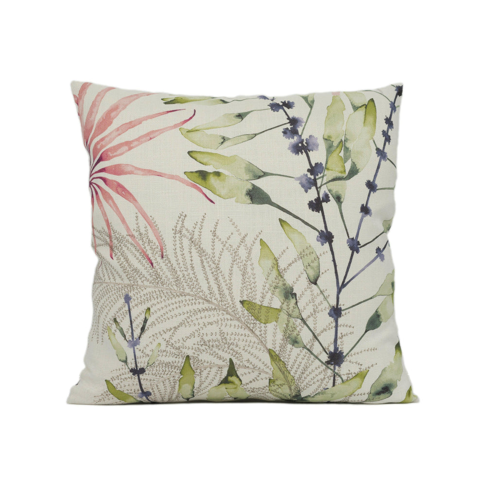 Harlequin - Postelia - Berry / Heather - Whimsical Sea Flowers Cushion Cover - Handmade Throw Pillow - Designer Home Décor.