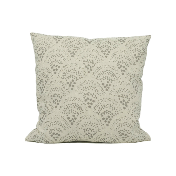 Sister Parish Design - Chou Chou - Heron Grey - Sophisticated Dotty Spots Cushion Cover - Handmade Throw Pillow - Designer Home Décor.