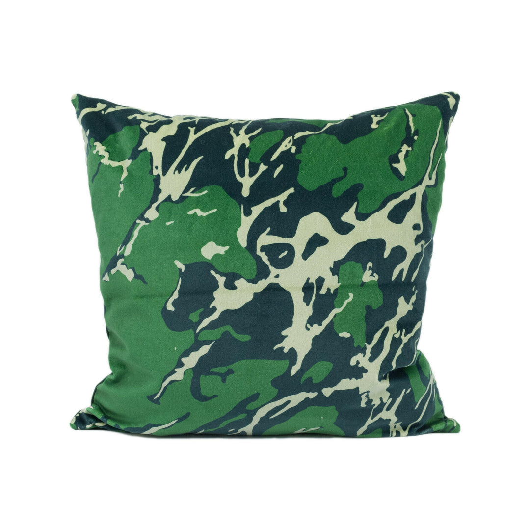 Zoffany - French Marble Velvet - Malachite - Luxurious Green Velvet Cushion Cover - Handmade Throw Pillow - Designer Home Décor.