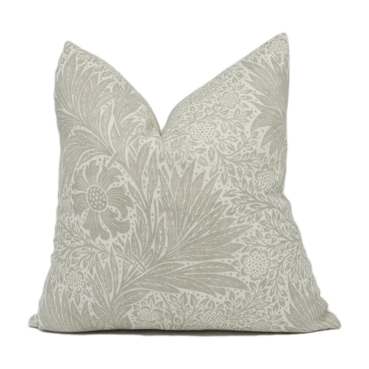 William Morris - Pure Marigold - Lightish Grey - Stunning Classic Monotone Cushion Cover - Handmade Throw Pillow - Designer Home Décor.