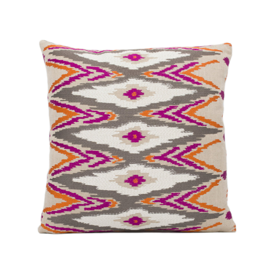 Clarke and Clarke - Nomad Embroidered - Sunset - Stunning Cushion Cover Designer Throw Pillow Handmade Home Décor