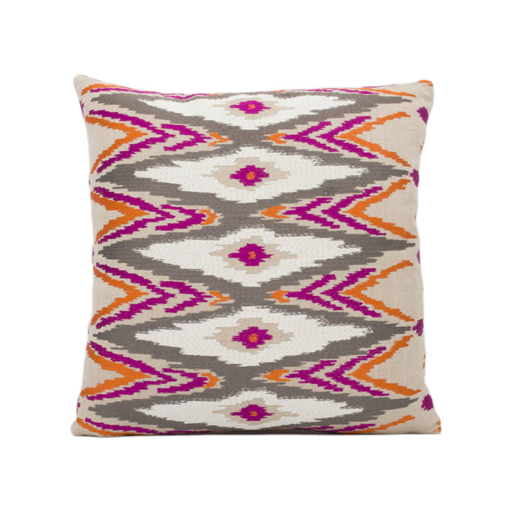 Clarke and Clarke - Nomad Embroidered - Sunset - Stunning Cushion Cover Designer Throw Pillow Handmade Home Décor