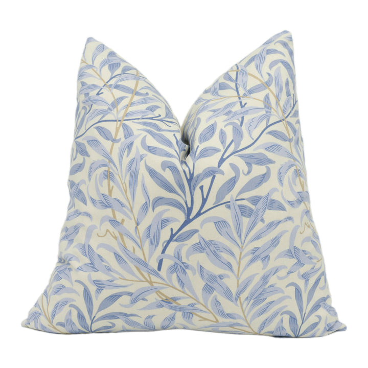 William Morris - Willow Boughs - China Blue / Cream - Cushion Cover Throw Pillow Designer Home Décor.