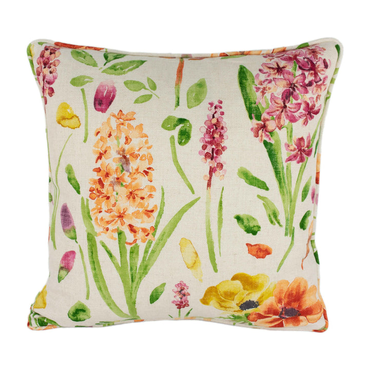 Sanderson - Spring Flowers - Wine / Paprika - Stunning Traditional Floral Designer Cushion Cover - Luxury Throw Pillow - Handmade Home Decor.