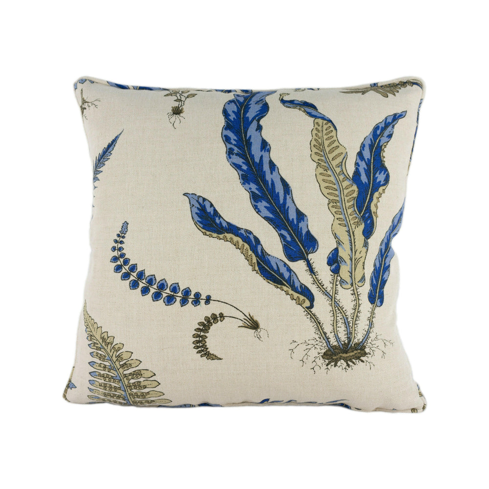 GP & J Baker - Ferns - Indigo / White - Stunning Designer Cushion Cover Home Décor Throw Pillow.