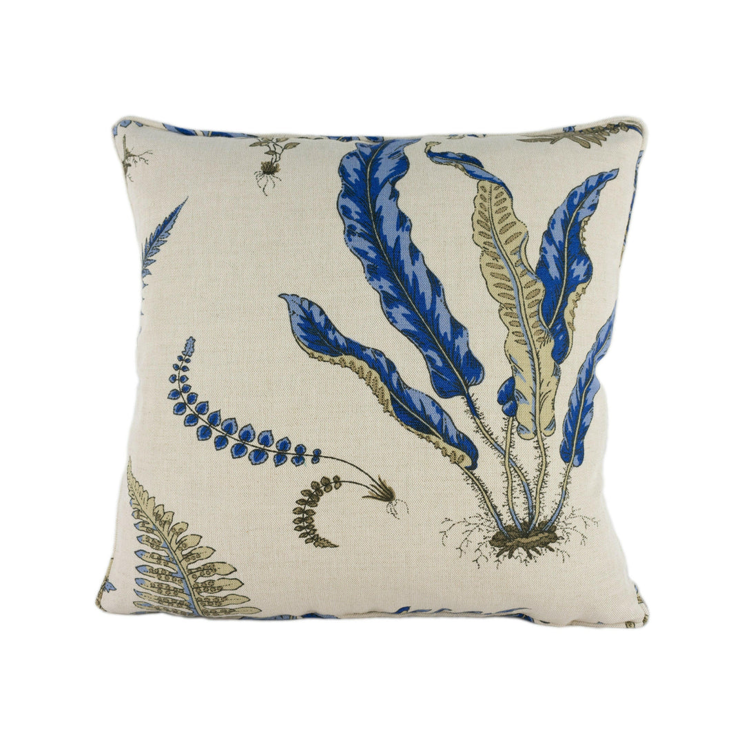 GP & J Baker - Ferns - Indigo / White - Stunning Designer Cushion Cover Home Décor Throw Pillow.